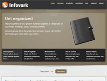 Tablet Screenshot of infovark.com